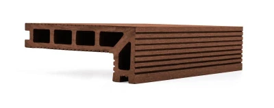 G21 Terasové prkno zakončovací, 2,5 x 14 x 400 cm, třešeň, WPC