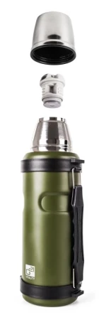 G21 Termoska na pití, 1000 ml, khaki zelená s rukojetí