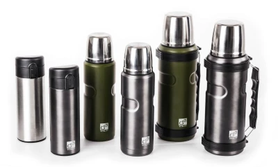 G21 Termoska na pití, 1000 ml, khaki zelená s rukojetí