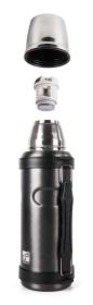 G21 Termoláhev na pití, 1000 ml, ocelově šedá s rukojetí