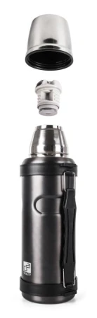 G21 Termoska na pití, 1000 ml, ocelově šedá s rukojetí