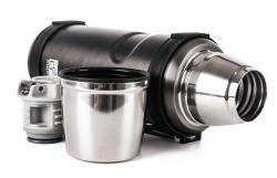 G21 Termoláhev na pití, 1000 ml, ocelově šedá s rukojetí