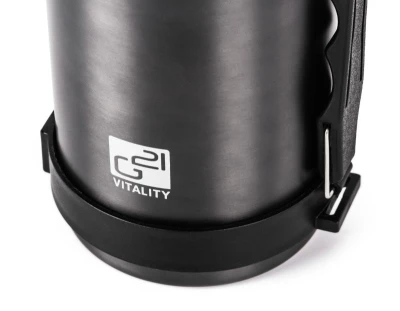 G21 Termoska na pití, 1000 ml, ocelově šedá s rukojetí