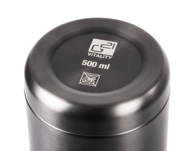 G21 Termoska na pití, 500 ml, ocelově šedá