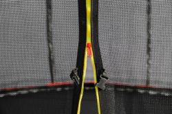 G21 Trampolína SpaceJump, 366 cm, černá, s ochrannou sítí + schůdky zdarma