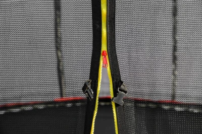 G21 Trampolína SpaceJump, 366 cm, černá, s ochrannou sítí + schůdky zdarma