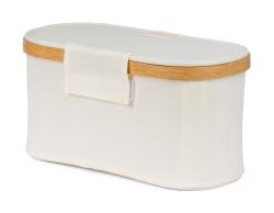 G21 Úložný box 30 x 15 x 15 cm, bambusový s víkem, béžový