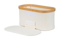 G21 Úložný box 30 x 15 x 15 cm, bambusový s víkem, béžový