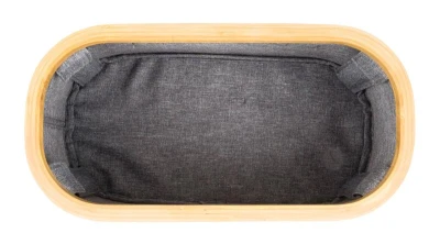 G21 Úložný box 30 x 15 x 15 cm, bambusový s víkem, šedý