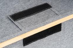 G21 Úložný box 30 x 15 x 15 cm, bambusový s víkem, šedý