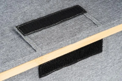 G21 Úložný box 30 x 15 x 15 cm, bambusový s víkem, šedý