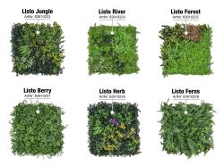 G21 Umělá zelená stěna Listo Ferns, 50x50 cm