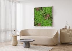 G21 Umělá zelená stěna Listo Forest, 50x50 cm