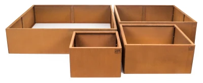 G21 Vyvýšený záhon 132 x 32 x 132 cm, Corten
