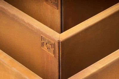 G21 Vyvýšený záhon 132 x 32 x 132 cm, Corten
