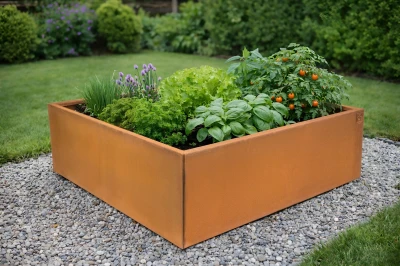 G21 Vyvýšený záhon 132 x 32 x 132 cm, Corten