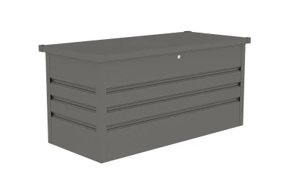 G21 Zahradní box Denver 400 L, metalický šedý plechový