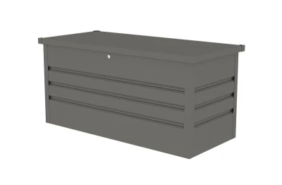 G21 Zahradní box Denver 400 L, metalický šedý plechový