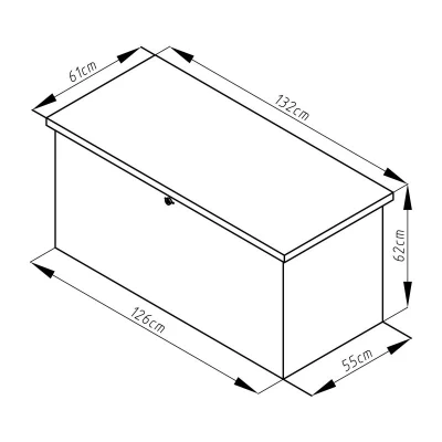 G21 Zahradní box Denver 400 L, metalický šedý plechový
