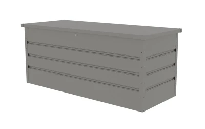 G21 Zahradní box Denver 770 L, metalický šedý plechový