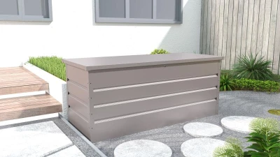 G21 Zahradní box Denver 770 L, šedý plechový