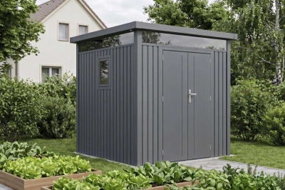 G21 Záhradný domček Atlanta 529 - 230 x 230 cm, slate grey