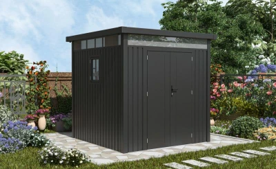 G21 Záhradný domček Atlanta 529 - 230 x 230 cm, slate grey