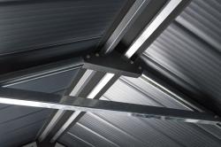 G21 Zahradní domek Boston 523 - 188 x 278 cm, plastový, světle šedý