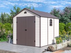 G21 Zahradní domek Boston 670 - 241 x 278 cm, plastový, béžový