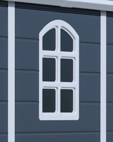 G21 Zahradní domek Boston 670 - 241 x 278 cm, plastový, šedý