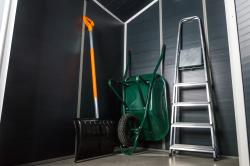 G21 Zahradní domek Boston 670 - 241 x 278 cm, plastový, šedý