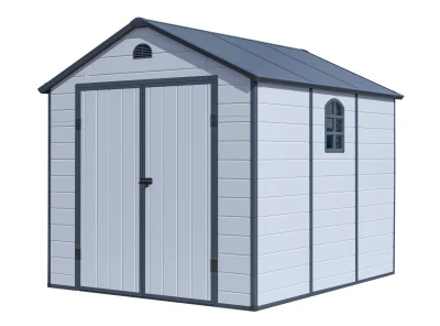 G21 Zahradní domek Boston 670 - 241 x 278 cm, plastový, světle šedý G21 Zahradní domek Boston 670 - 241 x 278 cm, plastový, světle šedý