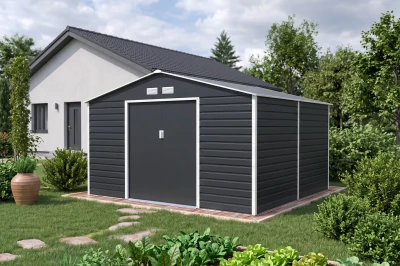 G21 Zahradní domek GAH 1085 - 340 x 319 cm, antracitový