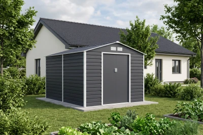 G21 Zahradní domek GAH 884 - 277 x 319 cm, antracitový