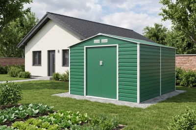 G21 Zahradní domek GAH 884 - 277 x 319 cm, zelený