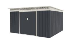 G21 Zahradní domek GRAH 1132 - 340 x 333 cm, antracitový