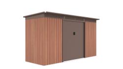 G21 Zahradní domek GRAH 483 - 340 x 142 cm, hnědý