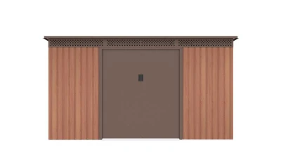 G21 Zahradní domek GRAH 483 - 340 x 142 cm, hnědý