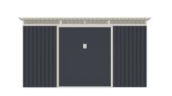 G21 Zahradní domek GRAH 700 - 340 x 206 cm, antracitový