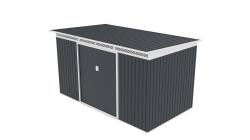 G21 Zahradní domek GRAH 700 - 340 x 206 cm, antracitový