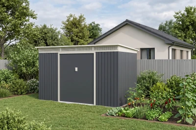 G21 Zahradní domek GRAH 700 - 340 x 206 cm, antracitový