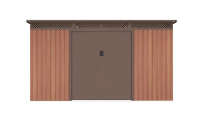 G21 Zahradní domek GRAH 700 - 340 x 206 cm, hnědý