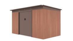 G21 Zahradní domek GRAH 700 - 340 x 206 cm, hnědý