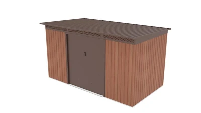 G21 Zahradní domek GRAH 700 - 340 x 206 cm, hnědý