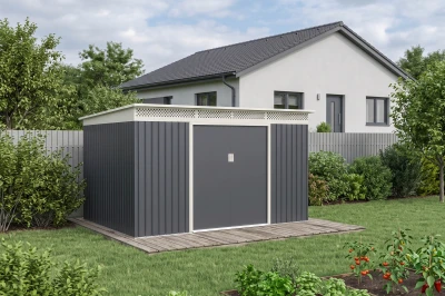 G21 Zahradní domek GRAH 915 - 340 x 269 cm, antracitový