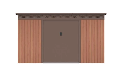 G21 Zahradní domek GRAH 915 - 340 x 269 cm, hnědý