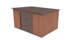 G21 Zahradní domek GRAH 915 - 340 x 269 cm, hnědý