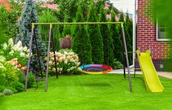 G21 Zahradní houpačka Tacoma 3 se skluzavkou