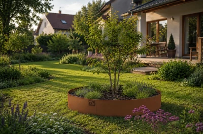 G21 Zahradní obrubník 40 x 20 cm, kruhový, Corten