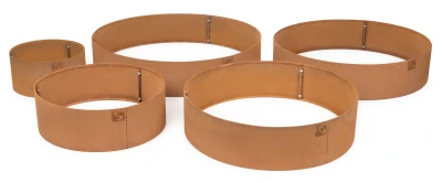 G21 Zahradní obrubník 80 x 20 cm, kruhový, Corten